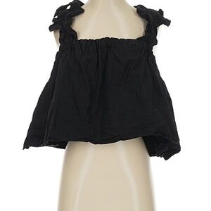Pretty little thing Women's Black Ruffle Strap Top